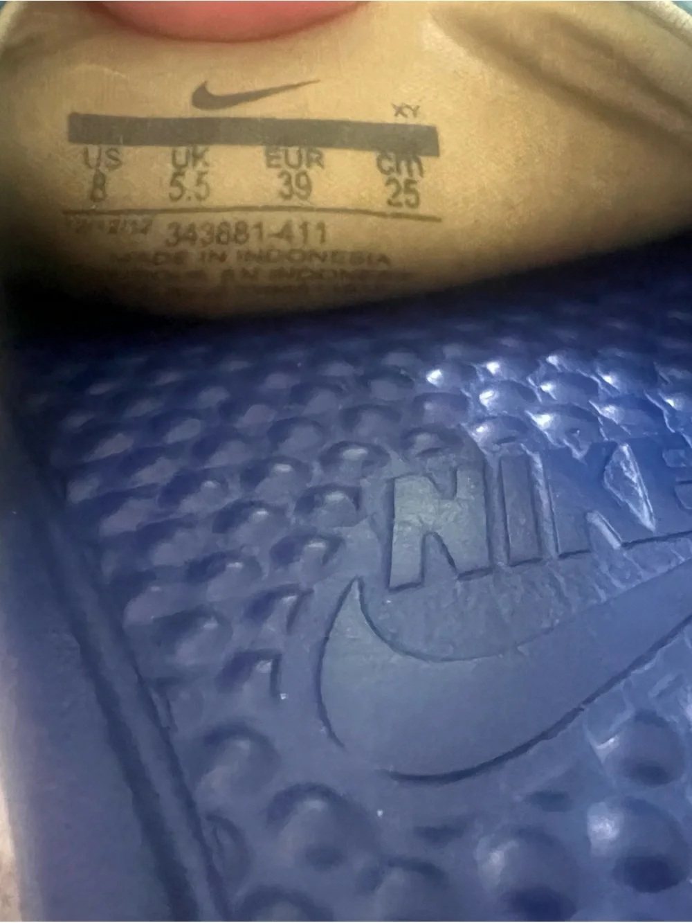 Nike Navy & Light Blue Textured Slide